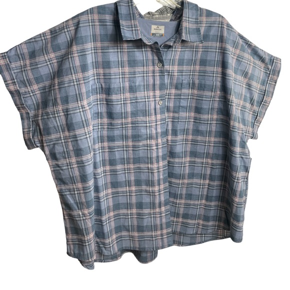 Ridgecut Tough wear 3X Women's Short Sleeve Plaid Shirt, Bundle of two - Picture 4 of 15